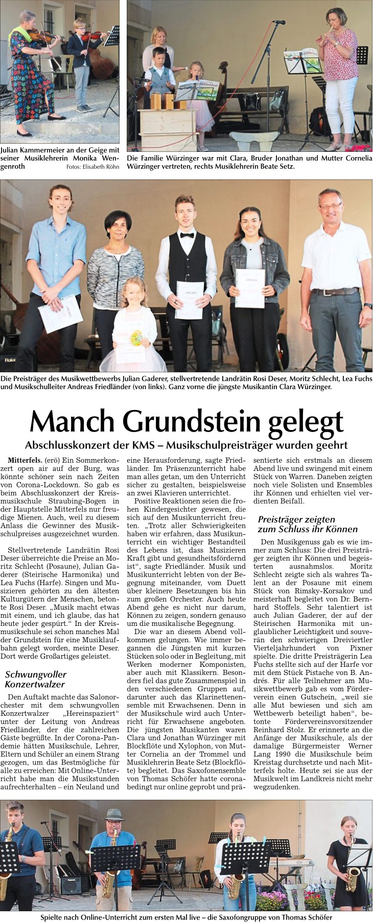 Manch Grundstein gelegt