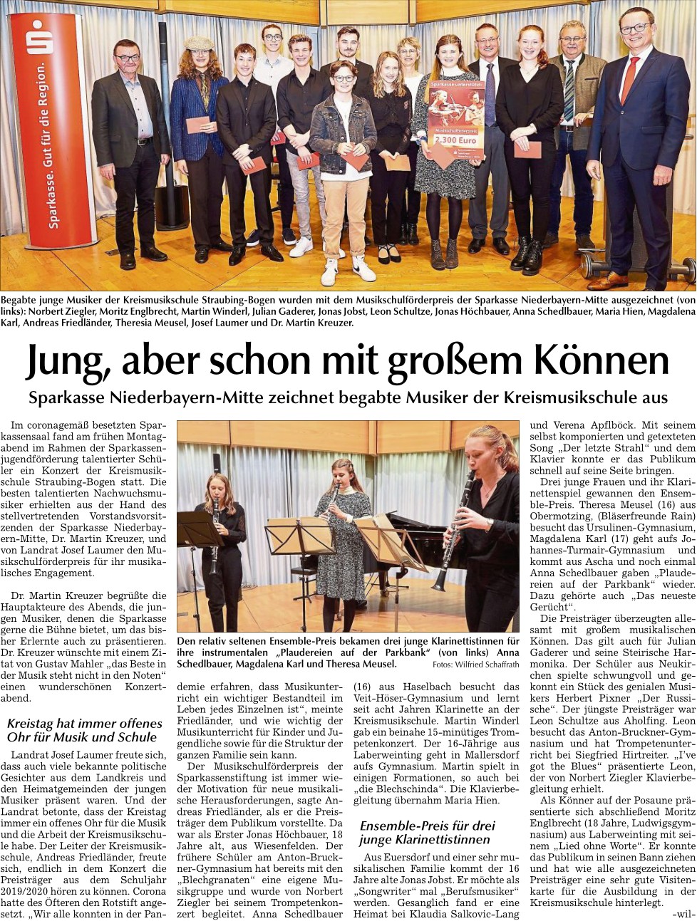 Jung, aber schon mit großem Können