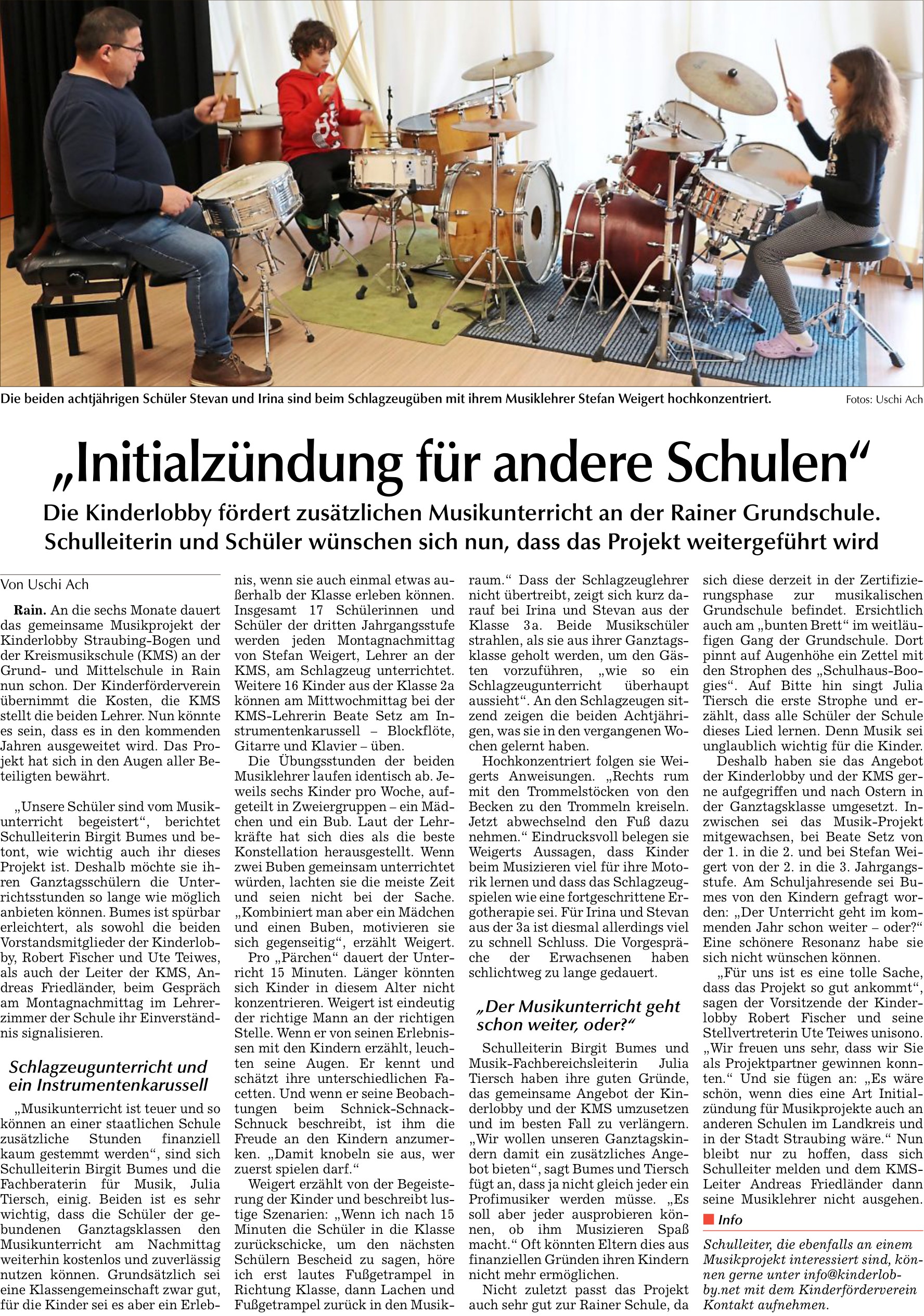 Bild zu Initialzündung für andere Schulen, Bogener Zeitung vom 25.11.2023