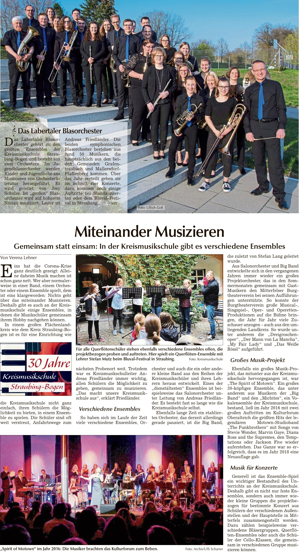 30 Jahre Musikschule - Miteinander Musizieren