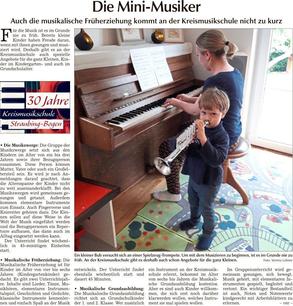 30 Jahre Musikschule - Die Mini-Musiker